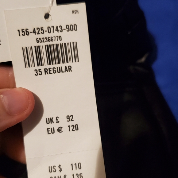 Abercrombie & Fitch Pants Sz 35R Faux Leather 90s Straight Ultra High Rise 14/16 - Picture 4 of 15